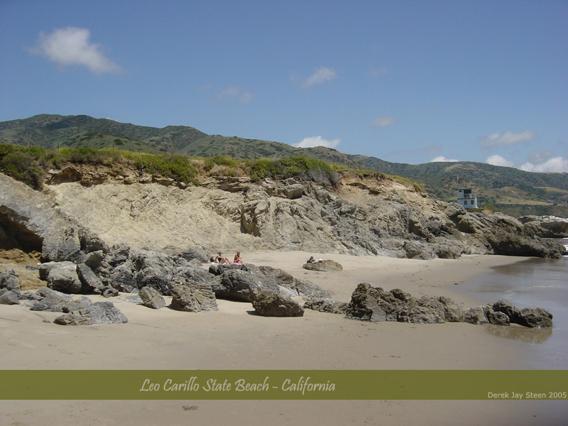 Leo Carillo Beach + mountains