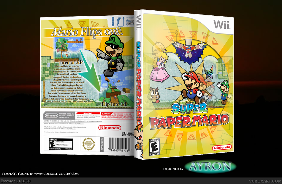 Super Paper Mario custom box