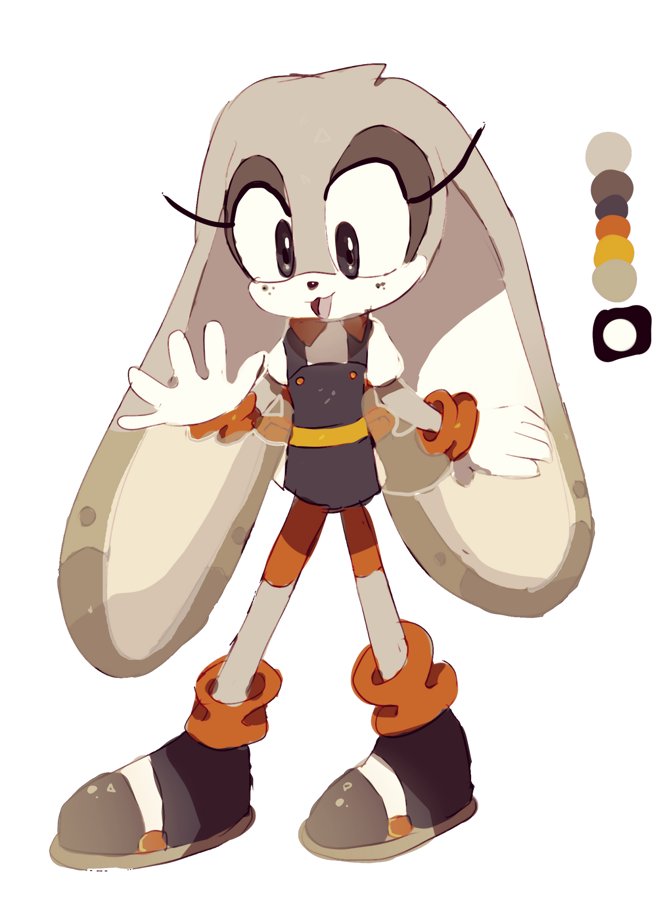 Rabbit OC reference (unnamed) by QuiickyFoxy on DeviantArt