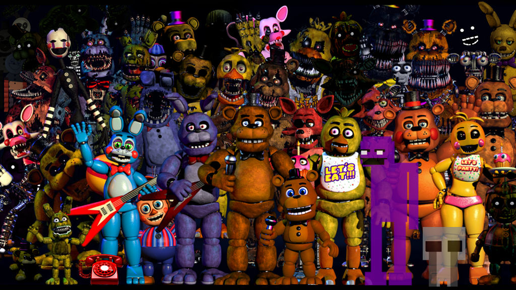 Five Night At Freddy's All Characters by Ultrinik on DeviantArt