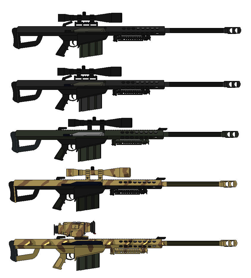 WALL DESTROYER Sniper Rifle !!! US 50 CAL Barrett M82 