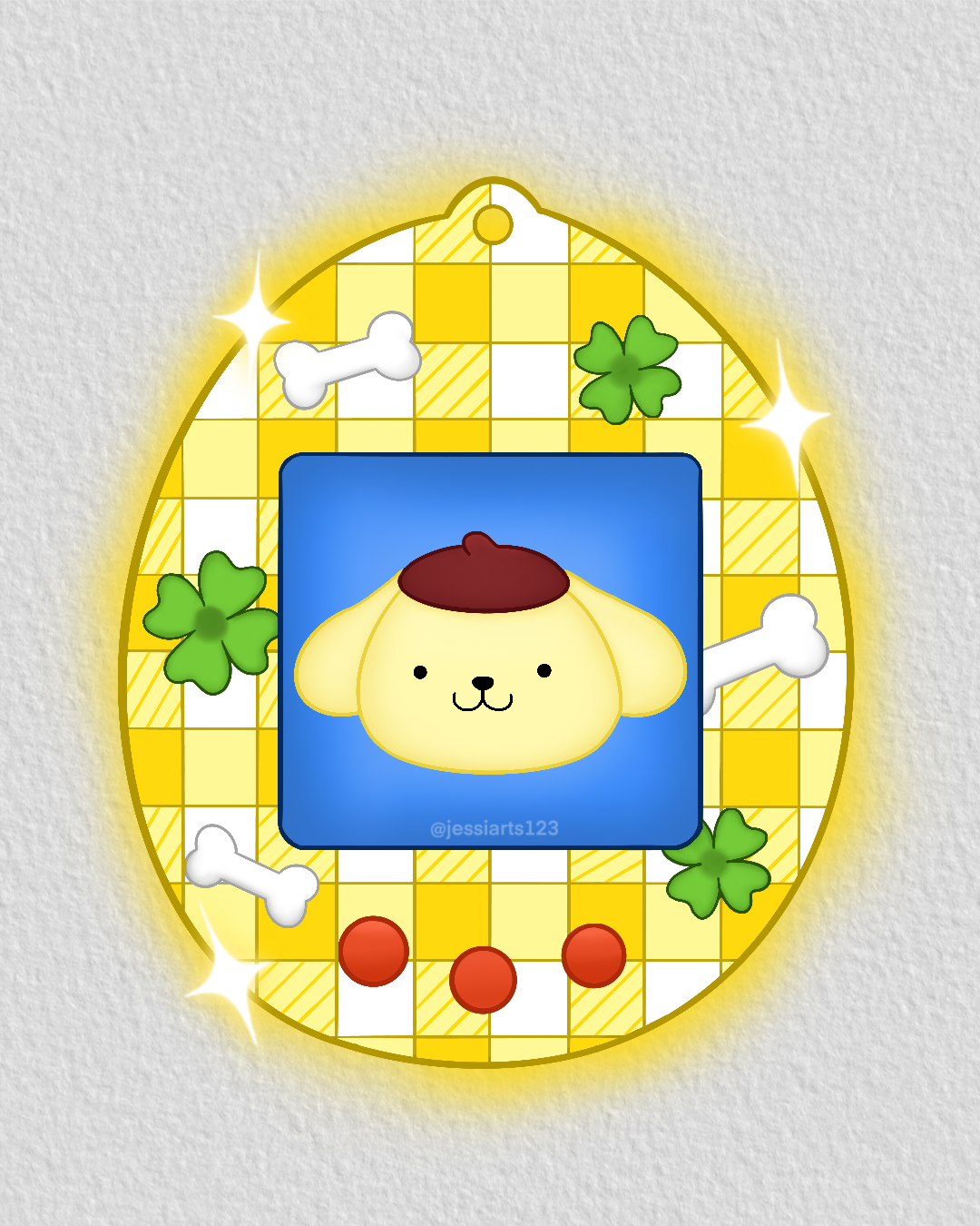 Pompompurin Tamagotchi Tattoo Design 2/2 by Sonax7 on DeviantArt