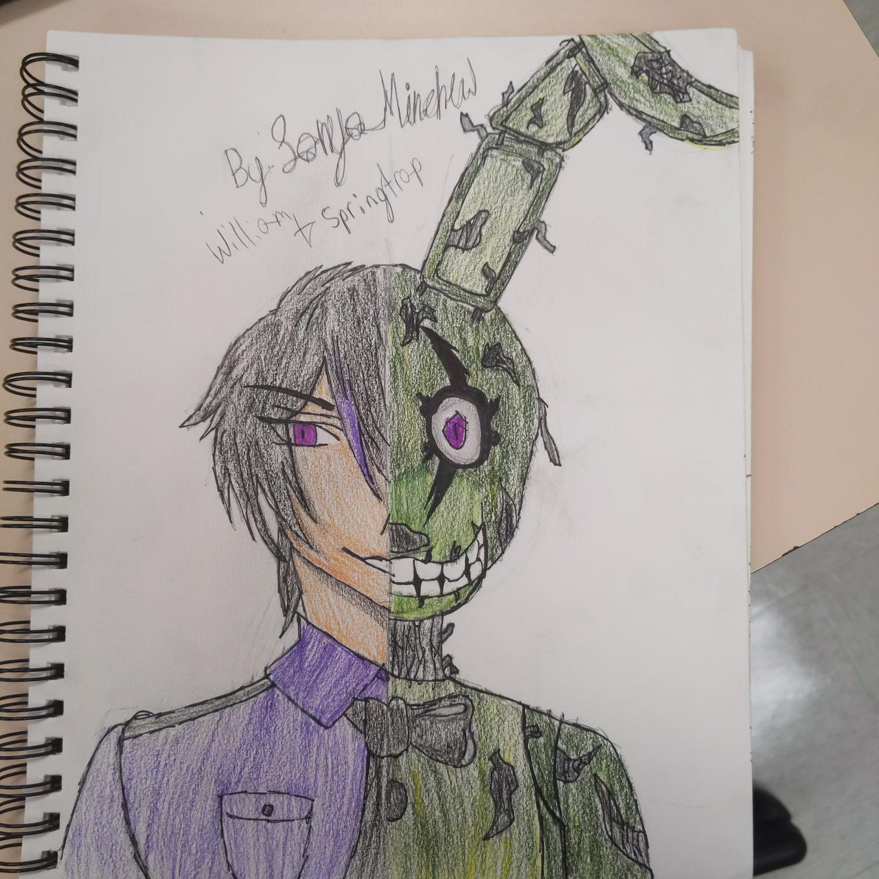 Spring Trap Human William Afton/ Springtrap by galaxywolf365 on DeviantArt