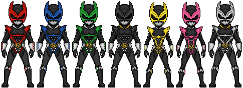 Psycho Ranger Color Psycho Rangers by CommanderCodyCC-2224 on DeviantArt
