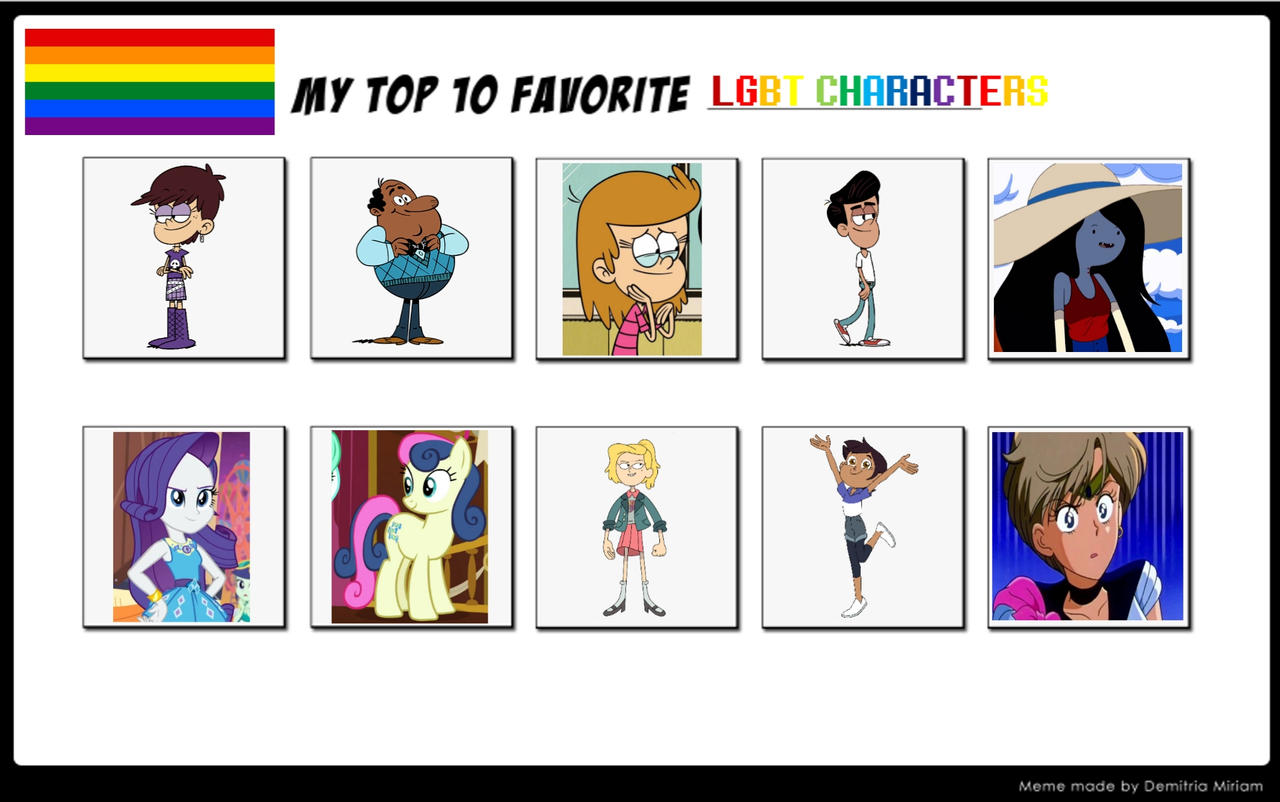 My Top 10 Favorite LGBT Characters by CartoonFan2002 on DeviantArt