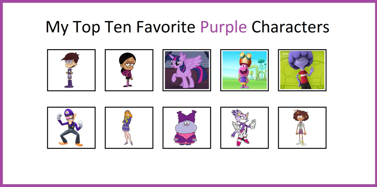 Purple Character Examples My Top 10 Favorite Purple Characters by CartoonFan2002 on DeviantArt