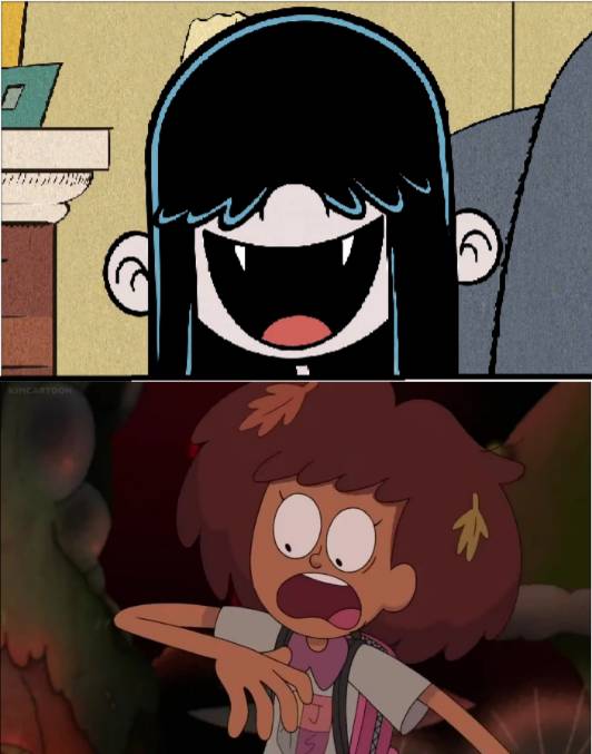 Scared Anne Anne scared of Vampire Lucy Loud by CartoonFan2002 on DeviantArt