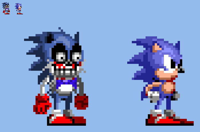 Pixilart - fnf sonic sprites update by datsonicboy