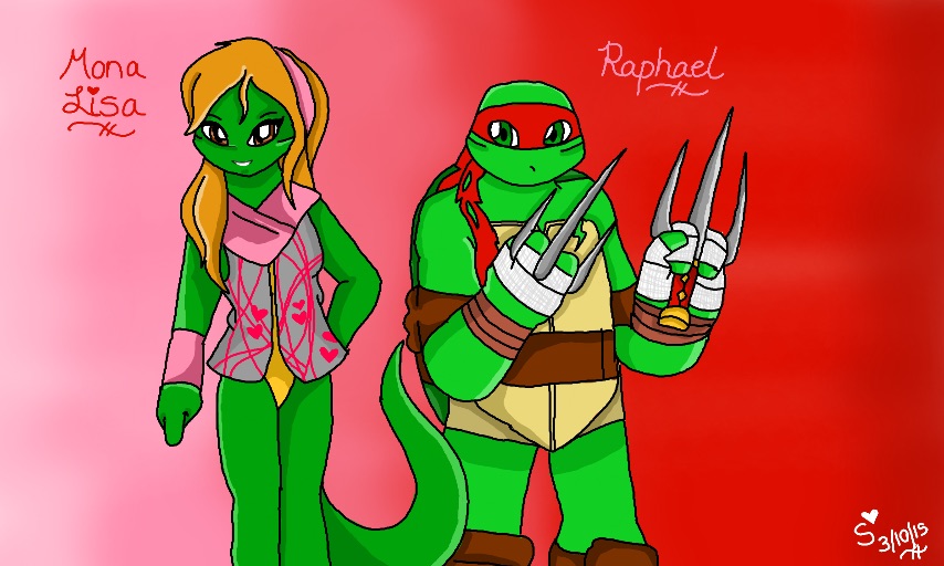 Raphael and Mona Lisa