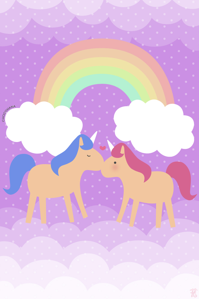 Unicorns In Love (iPhone Wallpaper)