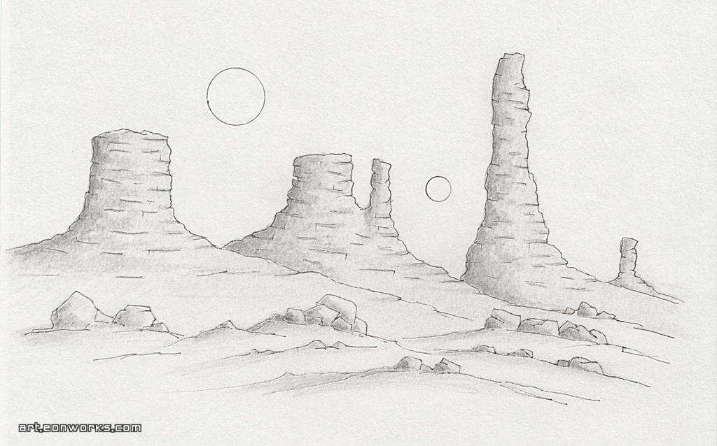 imaginary space landscape drawing 160501 by Eon-Works on DeviantArt