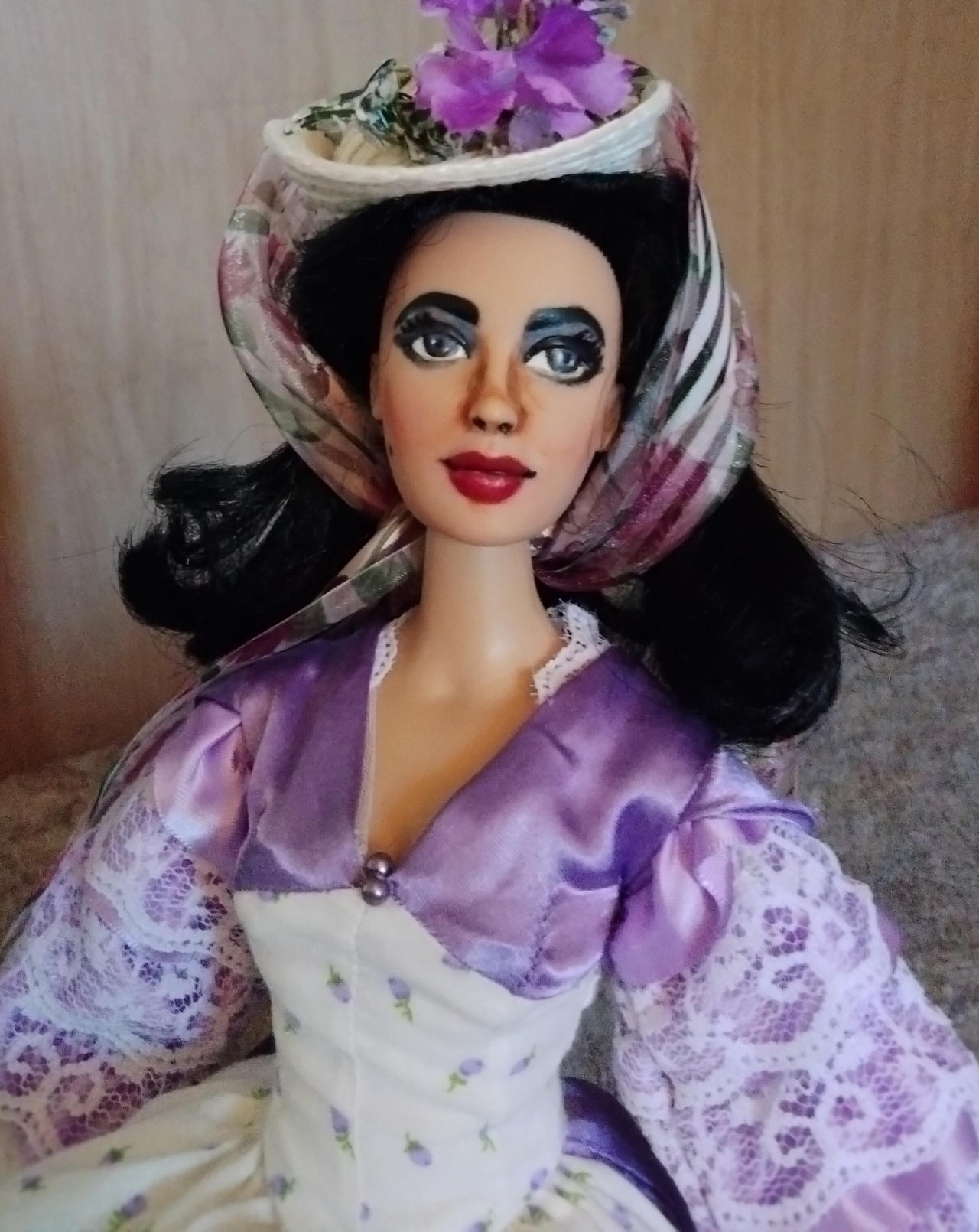Doll Repaint-Elizabeth Taylor in Raintree County