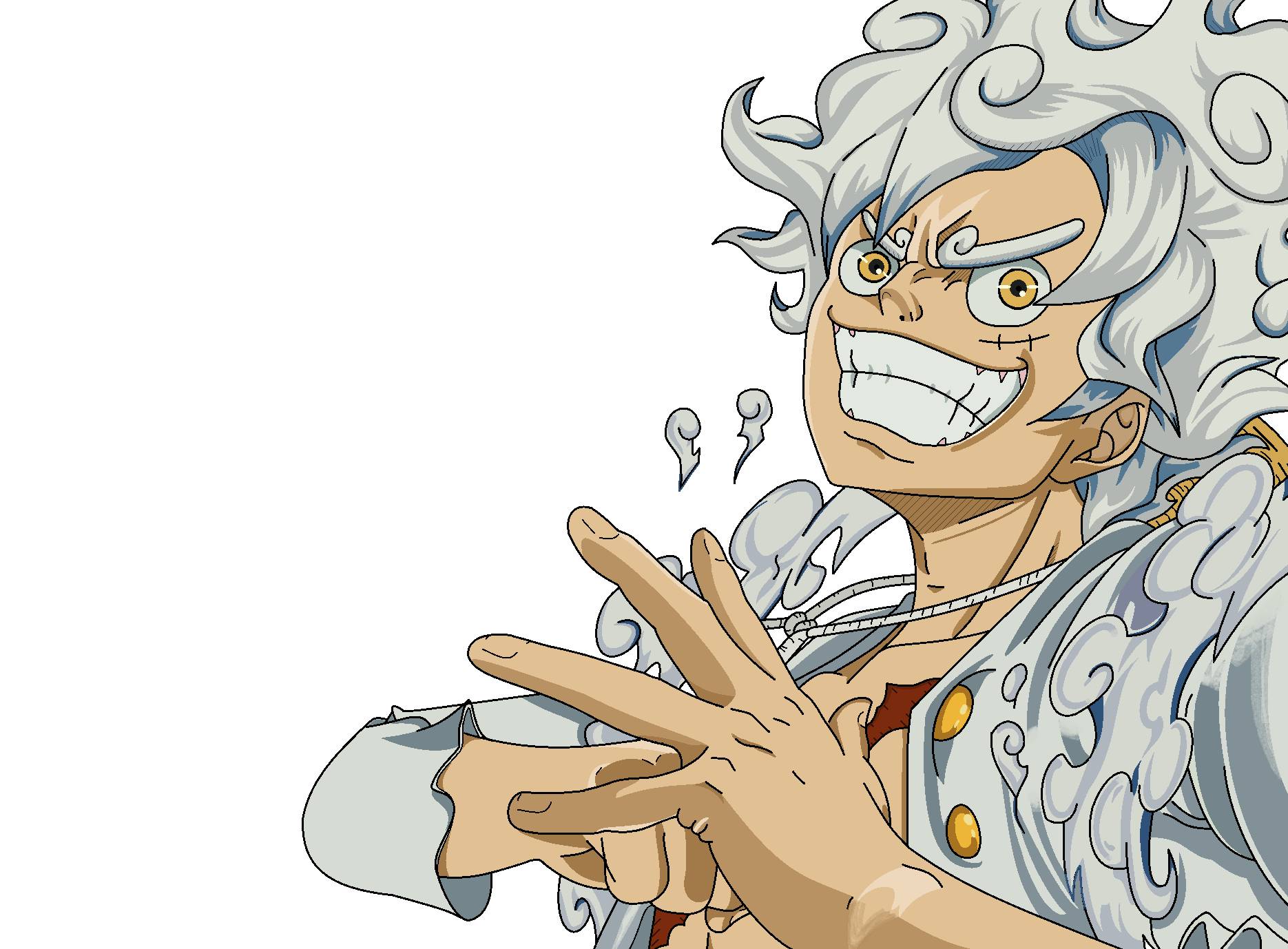 Luffy Gear 5 by tialoueiem on DeviantArt