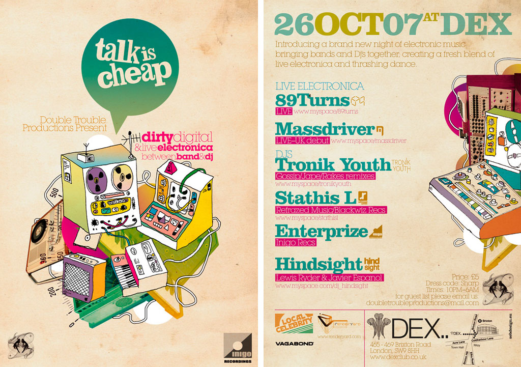 Talk Is Cheap Flyer by SeBDeSiGN