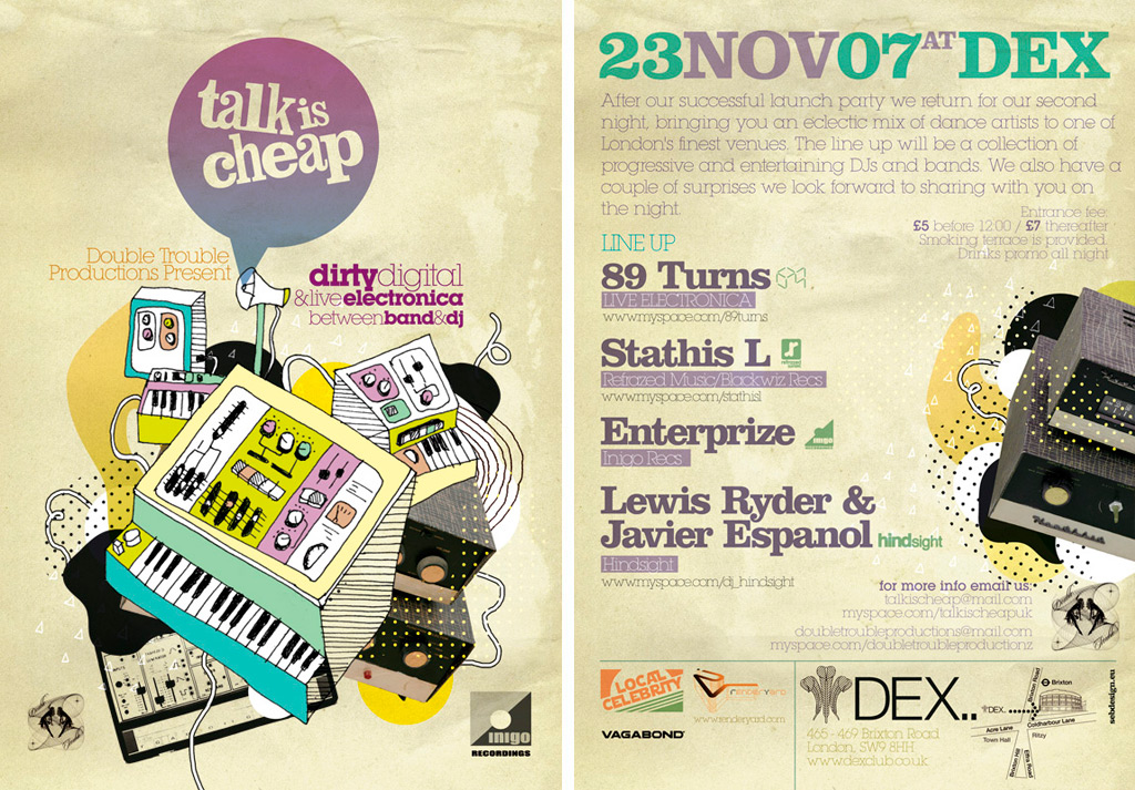 Talk Is Cheap Flyer 2