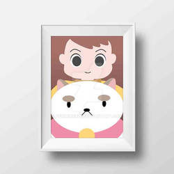 Bee and Puppycat Wall Art