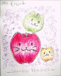 Catober2023 dia 19 fruit cat By Ann47 