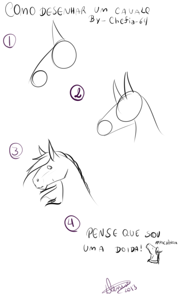 como desenhar um cavalo, como desenhar um cavalo passo a passo 