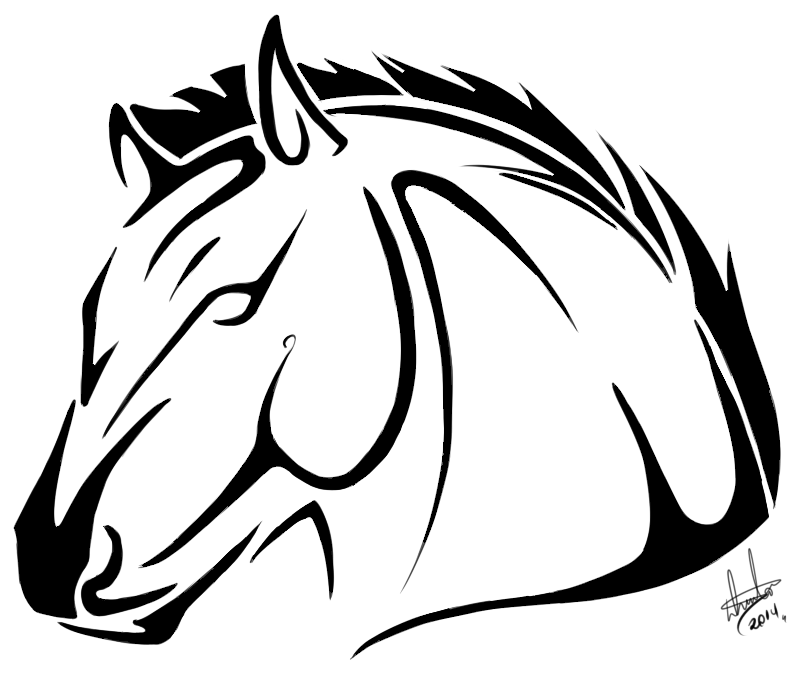 Horse Tribal Tatoo