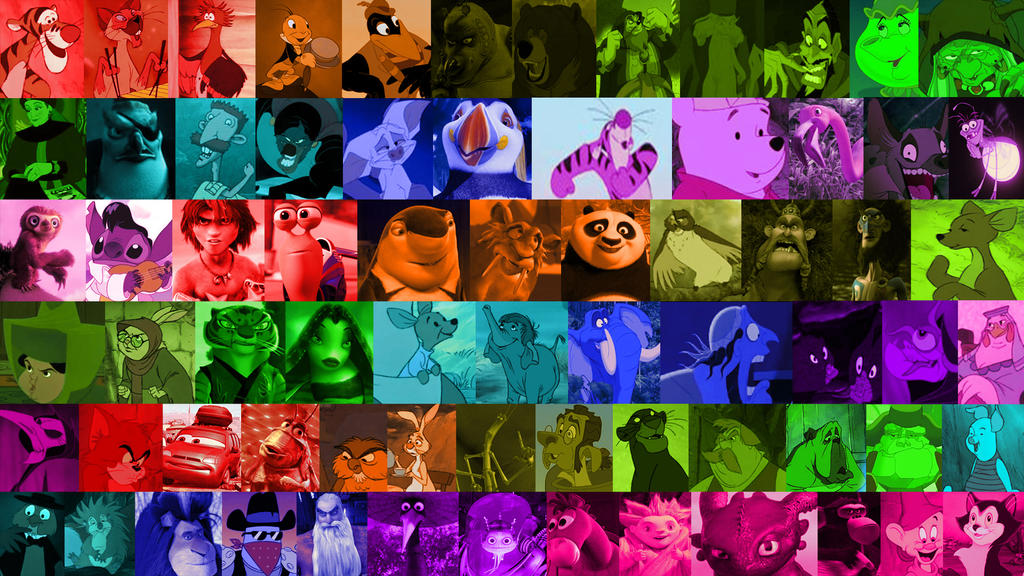 A Rainbow Of Animated Movie Characters Part 3 By Michaelsar On DeviantArt a-rainbow-of-animated-movie-characters-part-3-by-michaelsar-on-deviantart