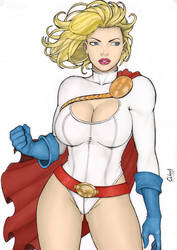 Power Girl By Elberty Oliviera Color by Me by Svetoslawa