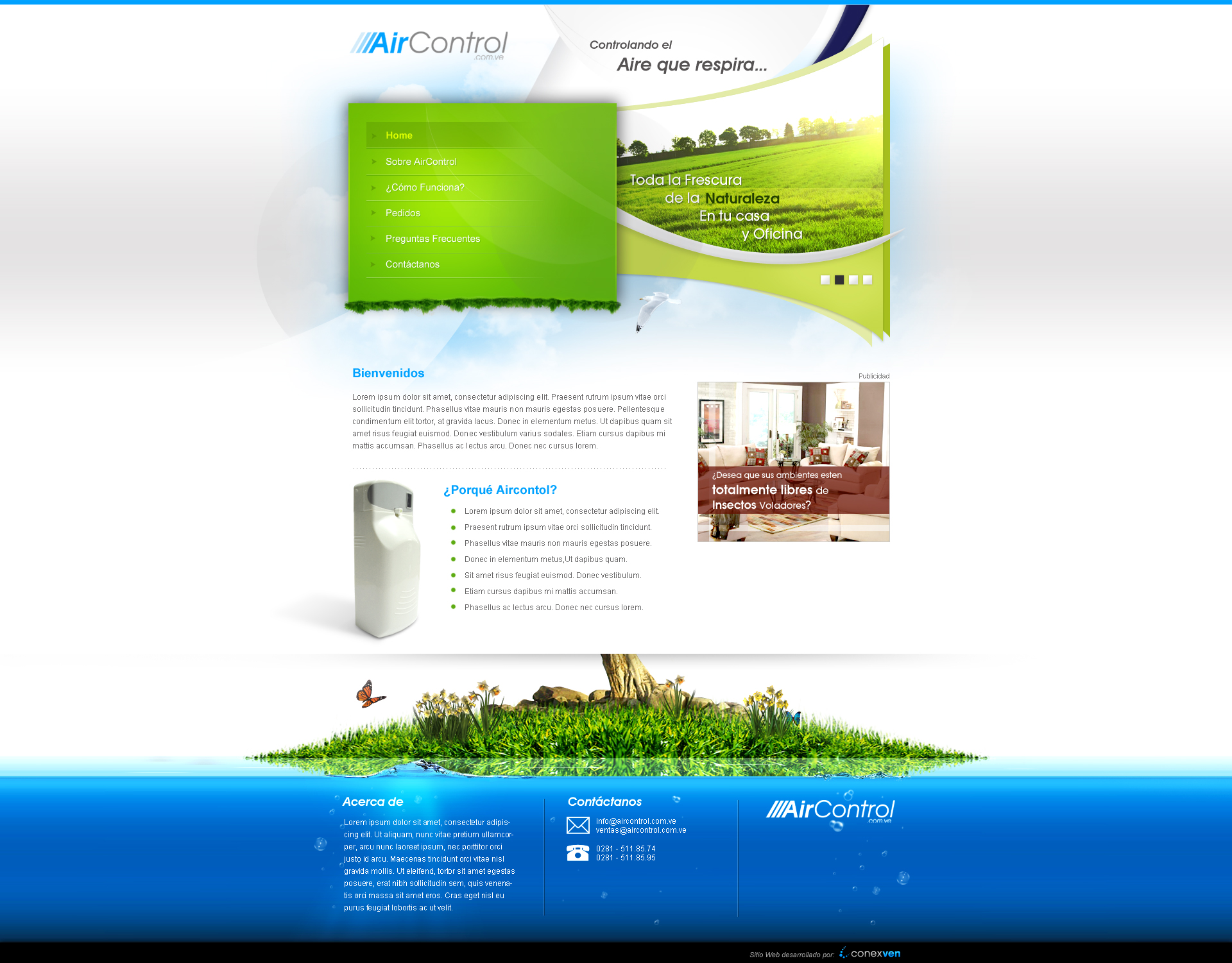 AirControl Web Design - Home