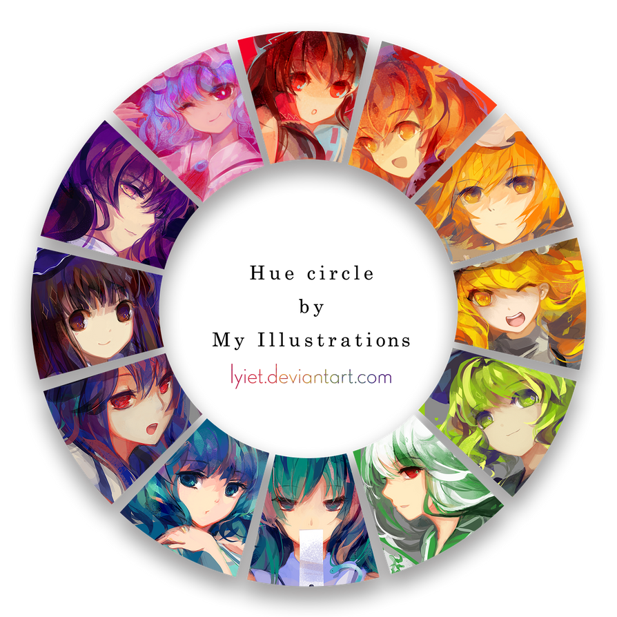 Touhou Themed Colorwheel