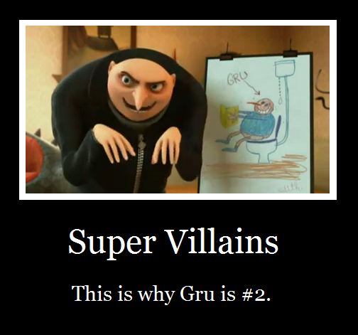 Super Villains- demotivational