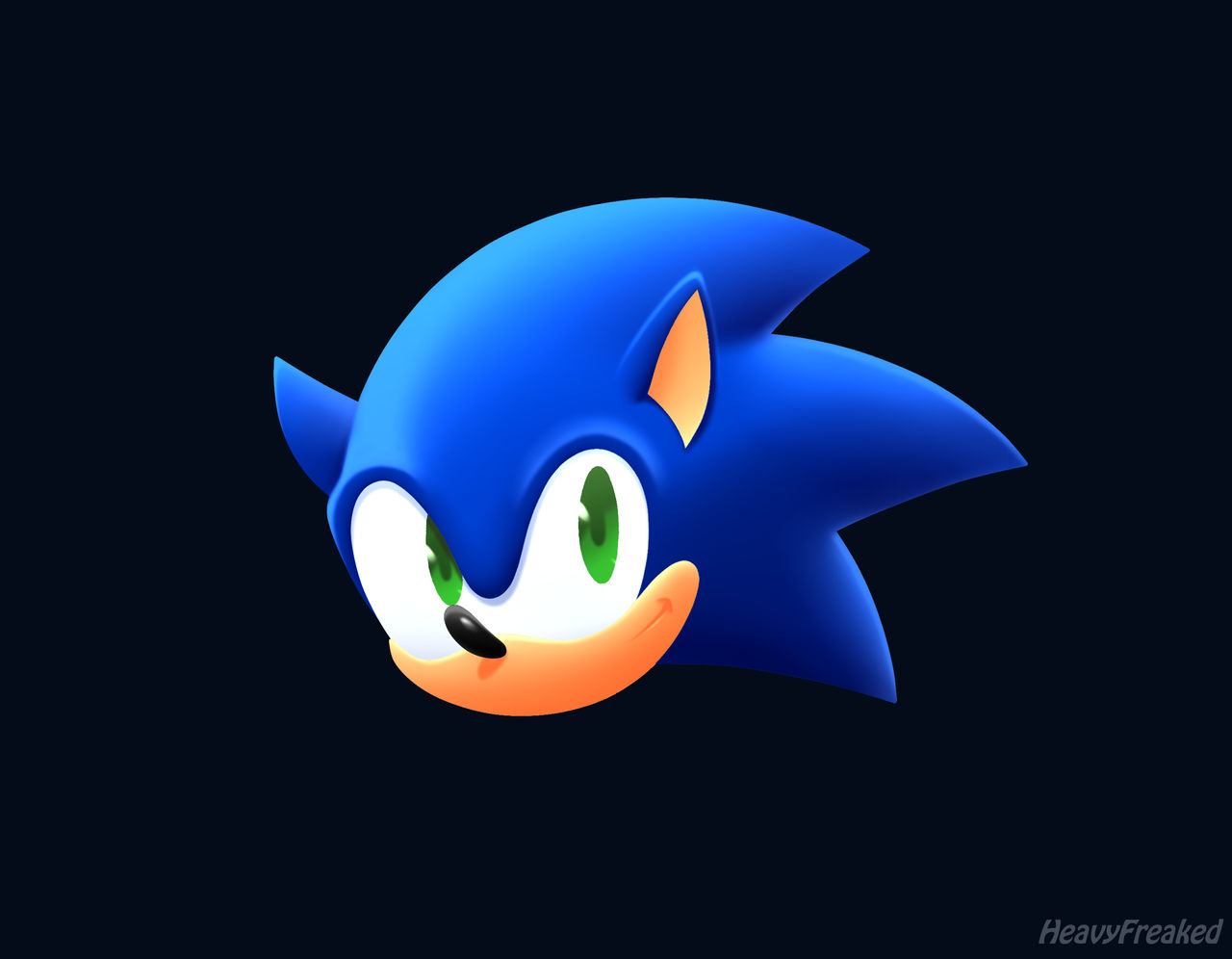 Sonic Lineless Test by HeavyFreaked on DeviantArt