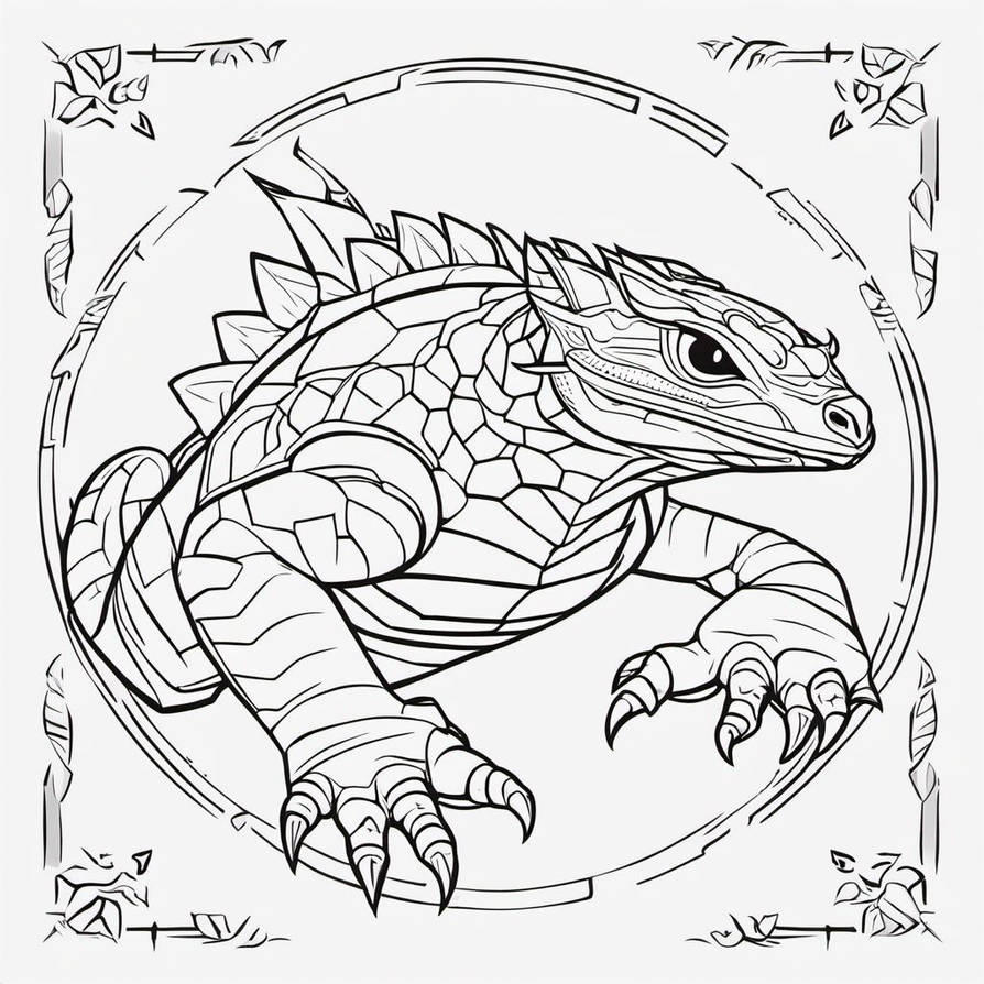 F2u armadillo lizard base by BendyDaily on DeviantArt