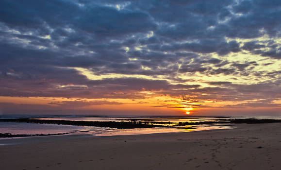 At low tide