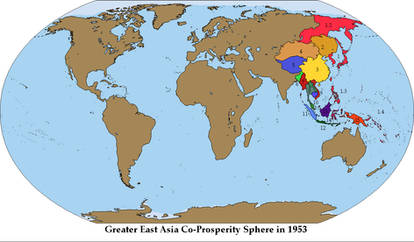 Imperial Japan and Allies, 1953 (Hakko Ichiu)