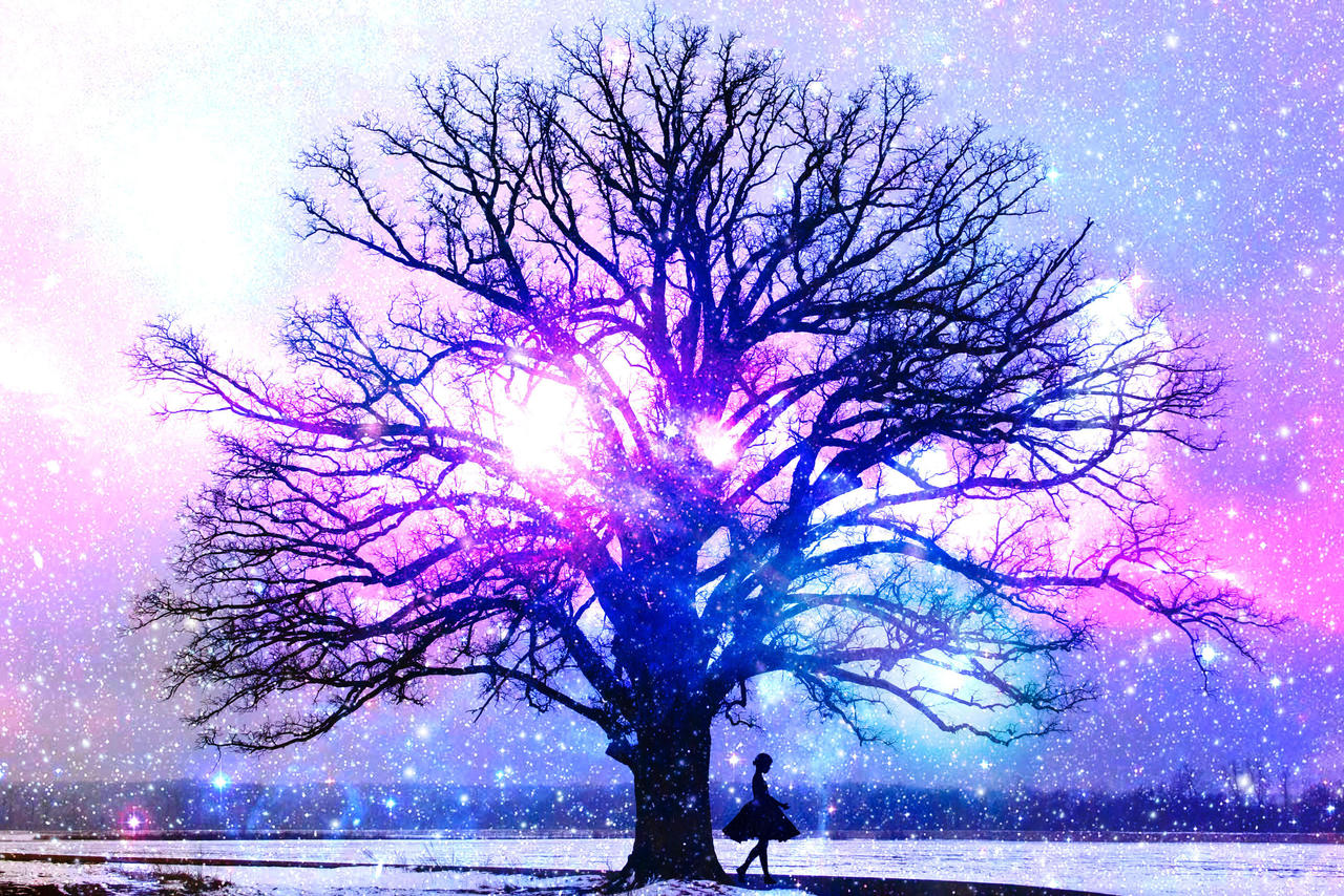 Galaxy Tree Model Galaxy Tree by Gem-Kitten-Jewel on DeviantArt