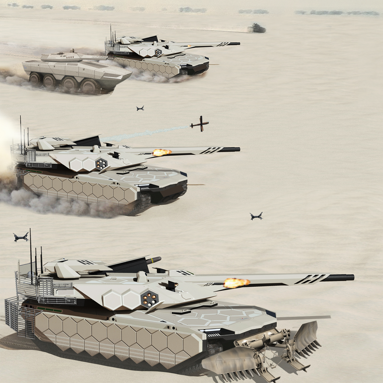 2038: Next-Generation Main Battle Tanks in desert by indowflavour on  DeviantArt