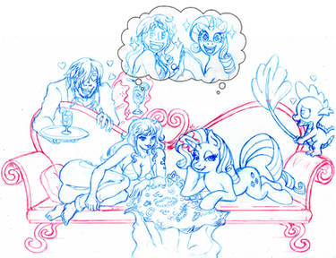 Nakama is Magic: WIP Nami x Rarity Belis and Bits