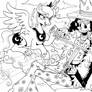 Nakama is Magic: Lineart - Brook x Luna