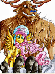 Nakama is Magic: Monster Chopper and Fluttershy