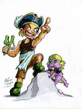 My Little One Piece - Kid Usopp and Spike