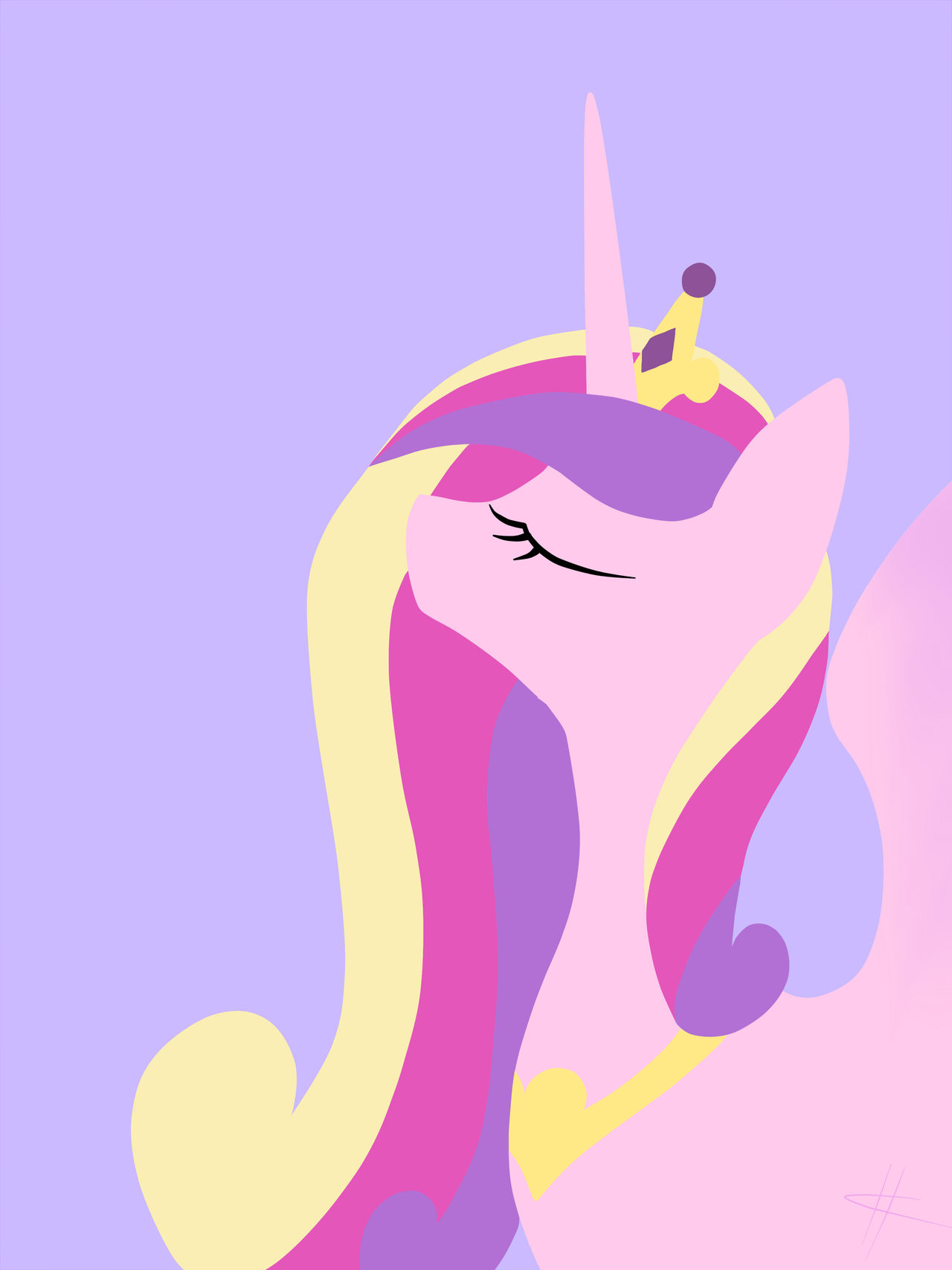 Simple MLP Portrait - Princess Cadence by Sweet-Blasphemy-MLP on DeviantArt