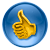 Golden thumbs up