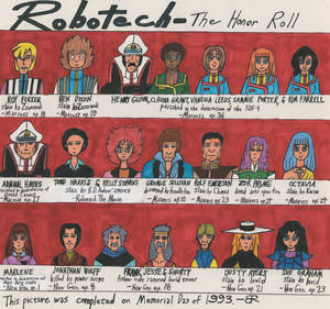 Robotech: The Honor Roll