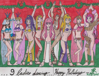 9 Ladies Dancing by TheOnyxSwami