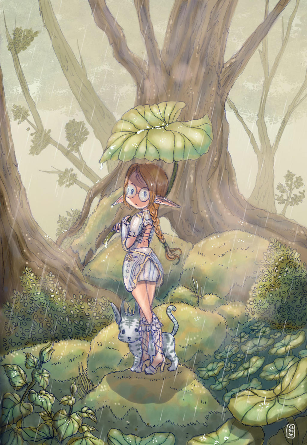 Forest Rain - Lineage 2 fan art