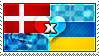 APH: Denmark x Ukraine Stamp by xioccolate