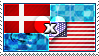 APH: Denmark x USA Stamp