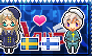 APH: Fem!Sweden x Finland Stamp