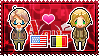 APH: America x Male!Belgium Stamp