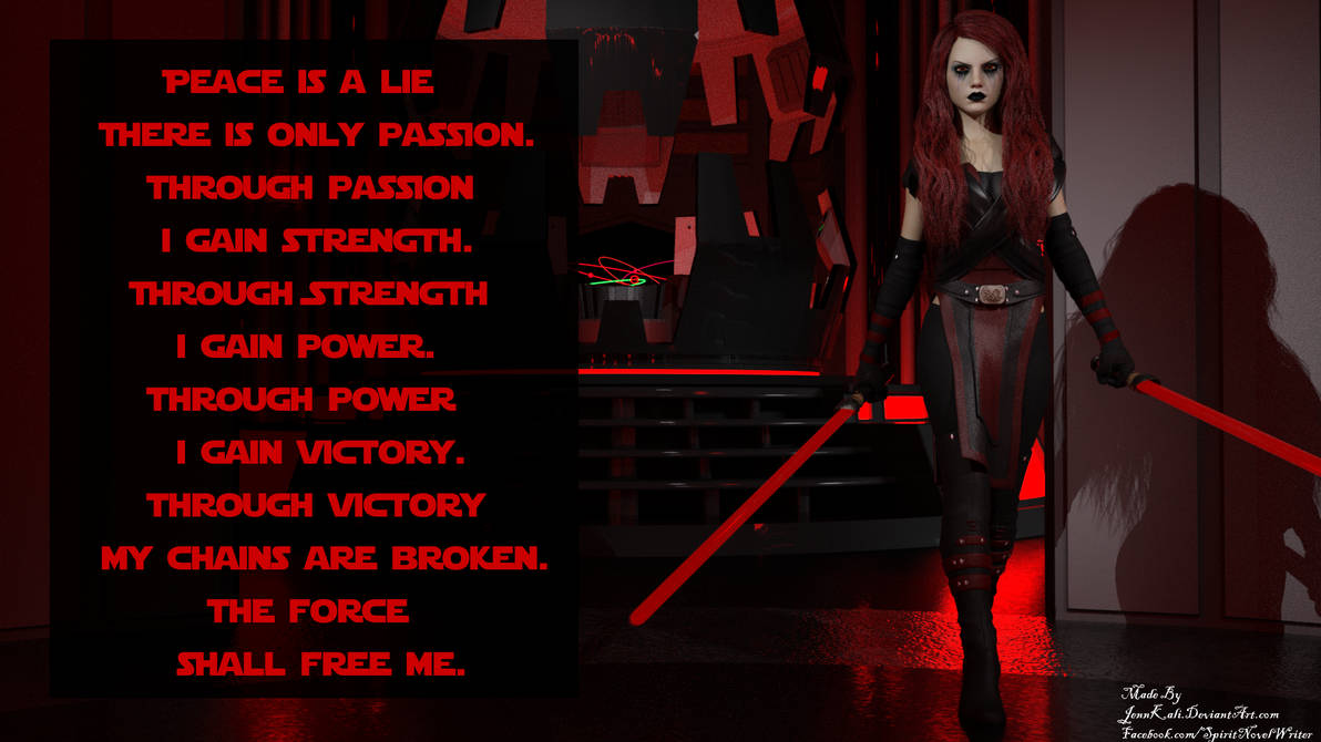The Sith Code by BornAngelAuthor on DeviantArt
