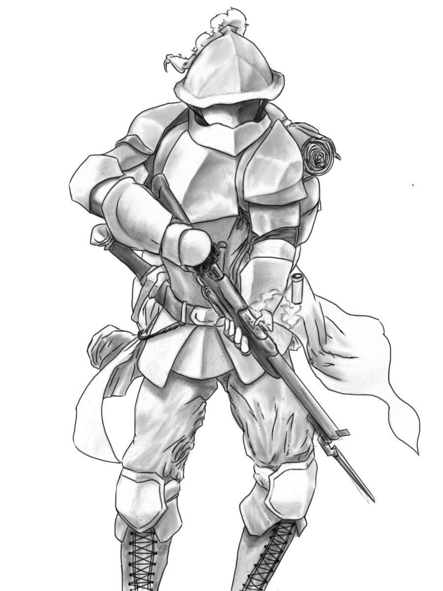 Deviantart Rifleman Guard Early Anthaesian rifleman by CalSketches on DeviantArt