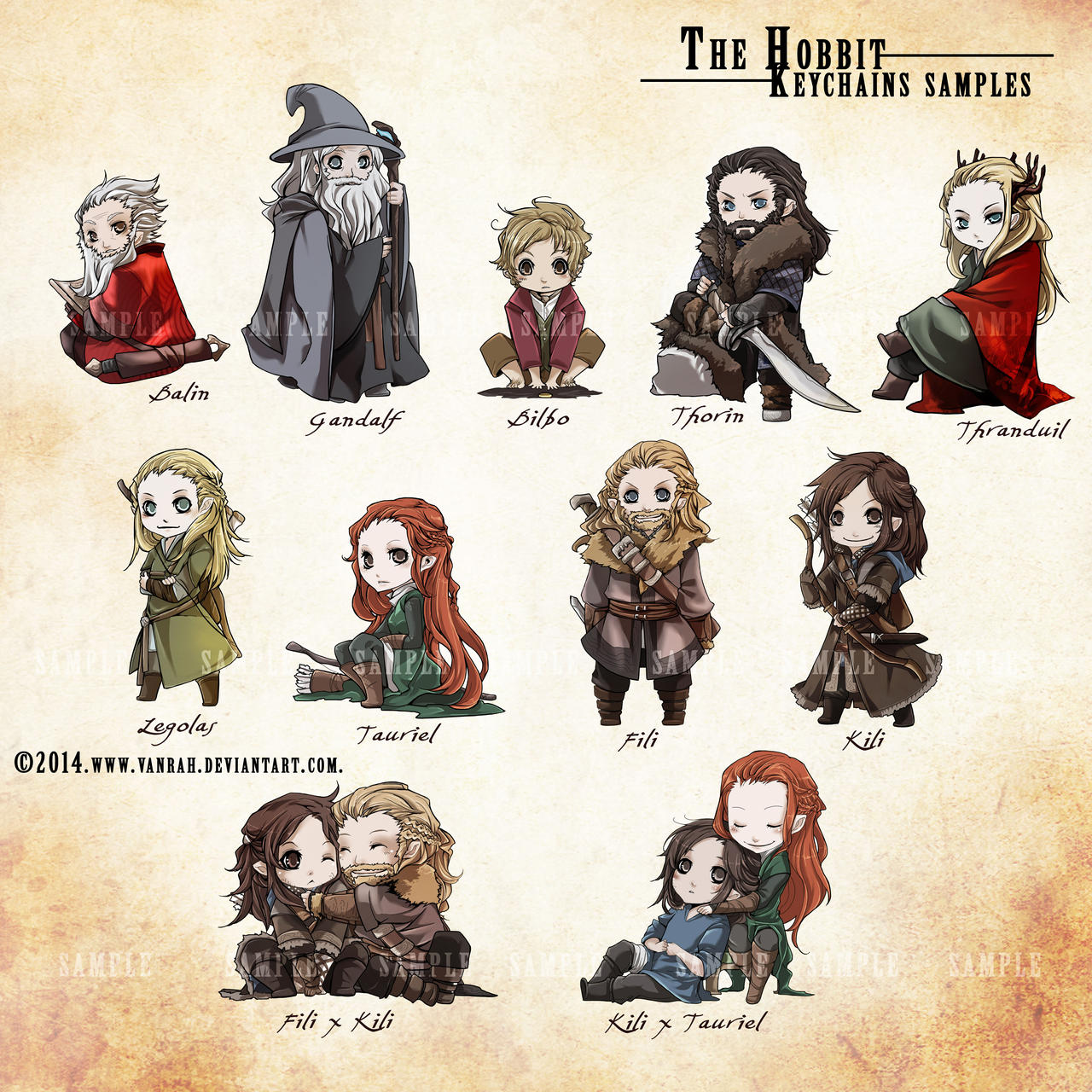 The Hobbit - Keychains Collection